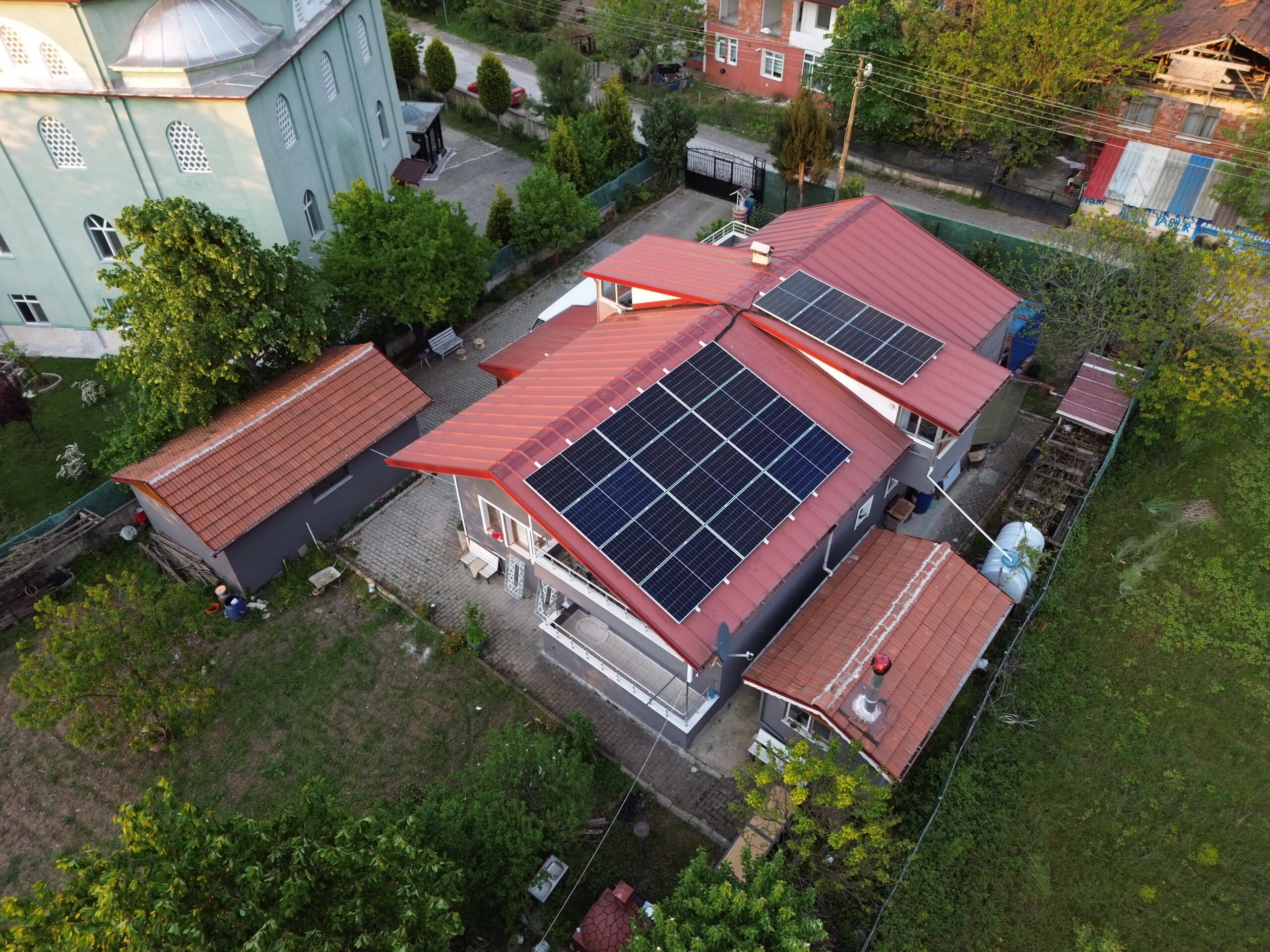 müstakil ev güneş enerjisi