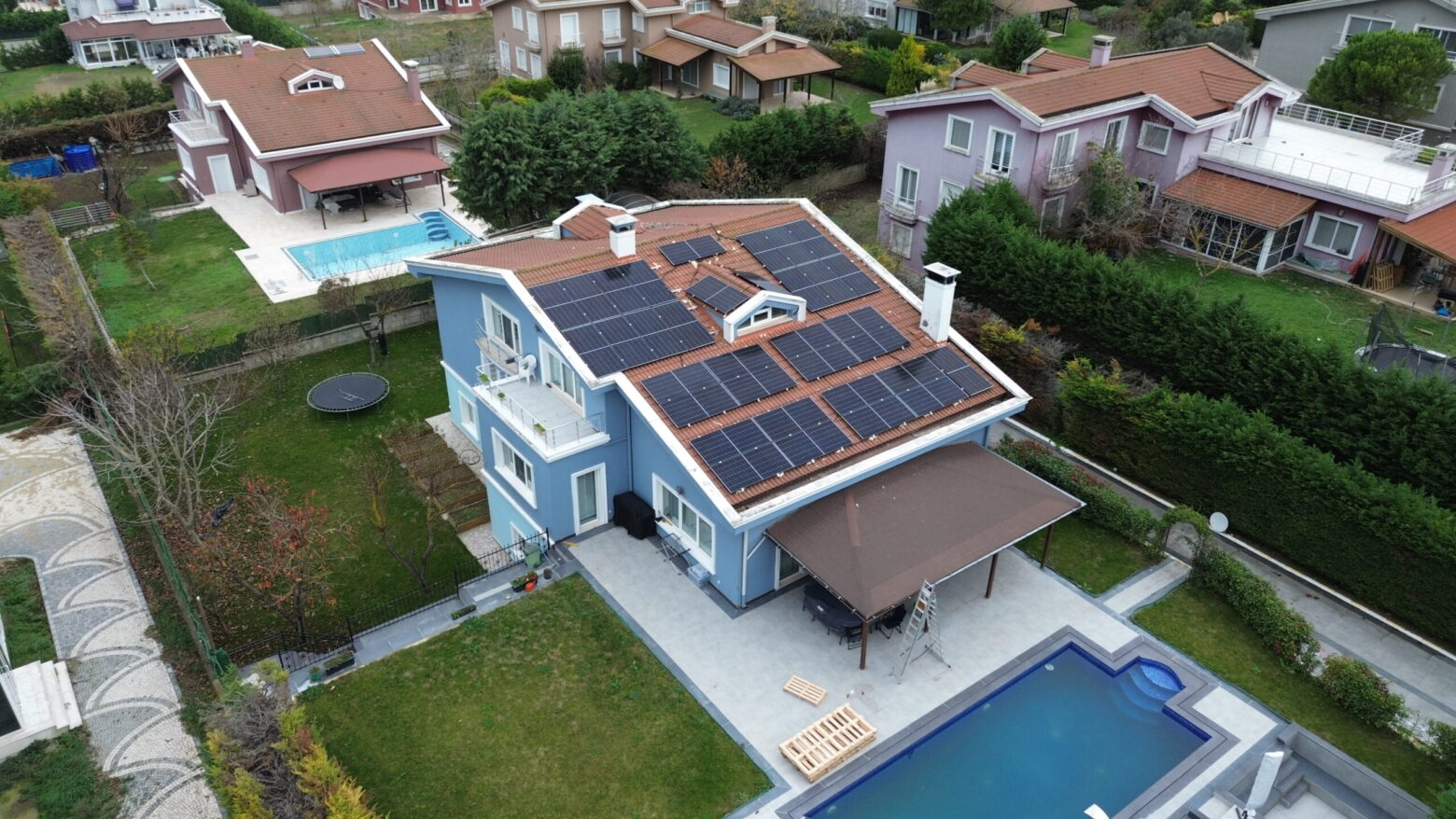 villa güneş enerji sistemi